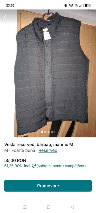 Vesta bărbați reserved mărime M