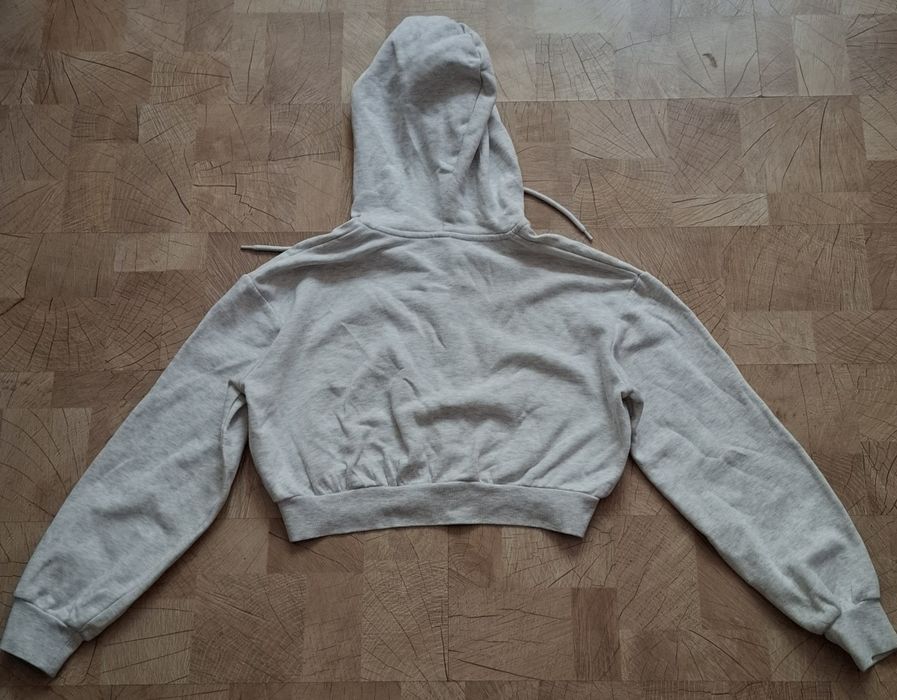 Късо горнище с качулка и цип  H&M