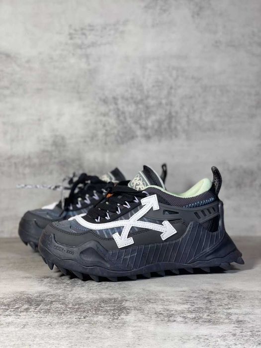 Adidasi OFF WHITE, Odsy 1000 SNEAKERS Premium din Piele Full Box Black