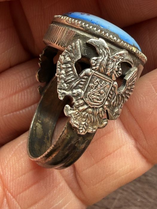 Rusia argint  cu email inel ortodox sigiliu