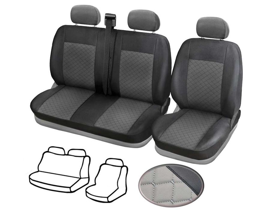 Кожена Тапицерия Volkswagen Crafter 2005-2017 / Фолксваген Крафтер 2+1