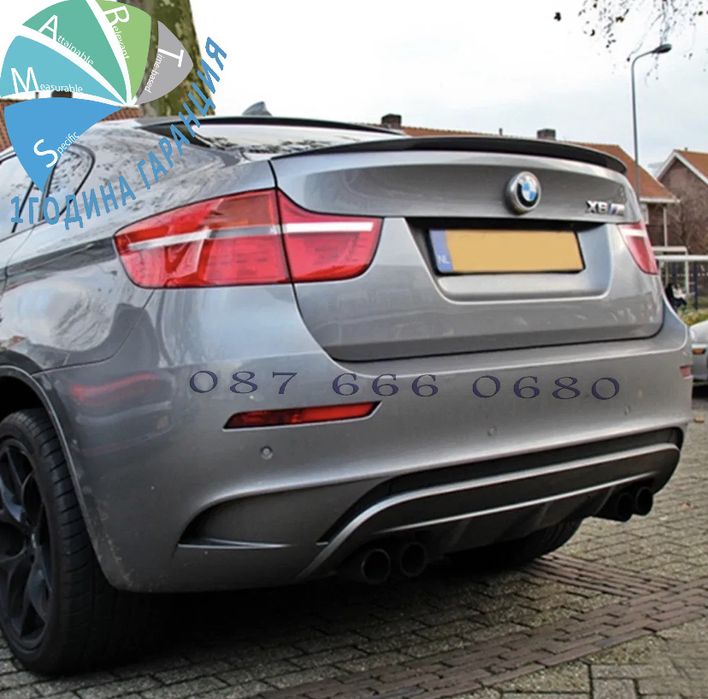 Лип спойлер багажник BMW E71 X6 сериа lip spoiler M бмв е71 х6 P style