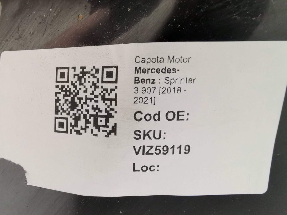 Capota Motor Mercedes-Benz  Sprinter 3 907 2018 2019 2020 2021 Origina