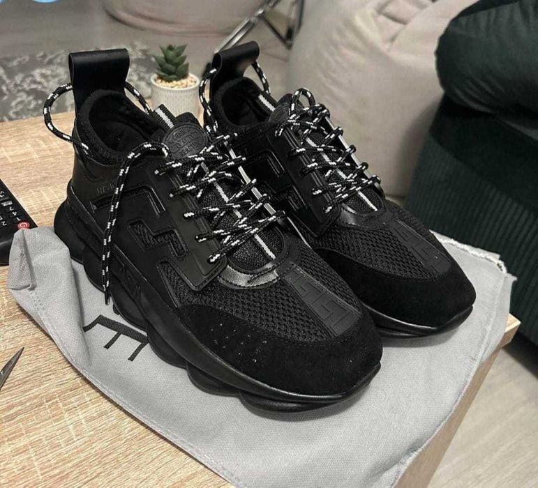 Adidasi VERSACE CHAIN negru -36-45 - Verificare colet