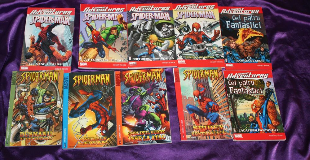 10 Benzi desenate spider-man romana Corint Cei patru fantastici Marvel