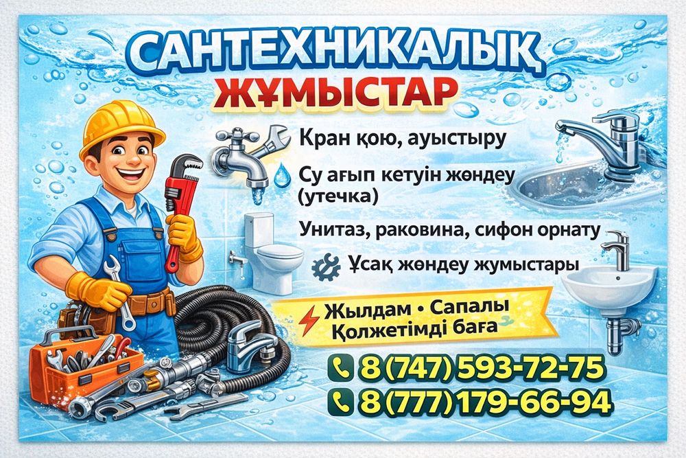 Сантехник 24/7 ЗАЧАГАНСК| По ГОРОДУ|