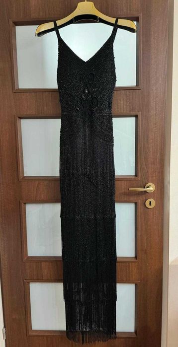 Rochie lunga din margele, lunga si eleganta (marimea 34-36)