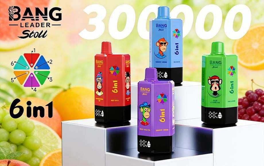 Vape 300.000 Puffs 6 Arome Reincarcabil Display Abur Mult