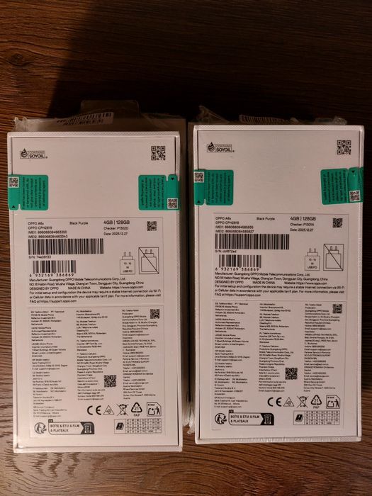 Два Нови Комплекта Телефон OPPO A6x, с включен ttec PowerBank и протектор за екран