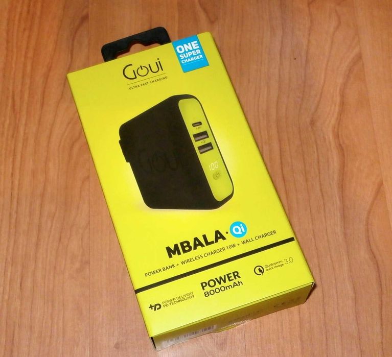 Incarcator cu baterie externa si wireless Goui Mbala 8000mAh 18W