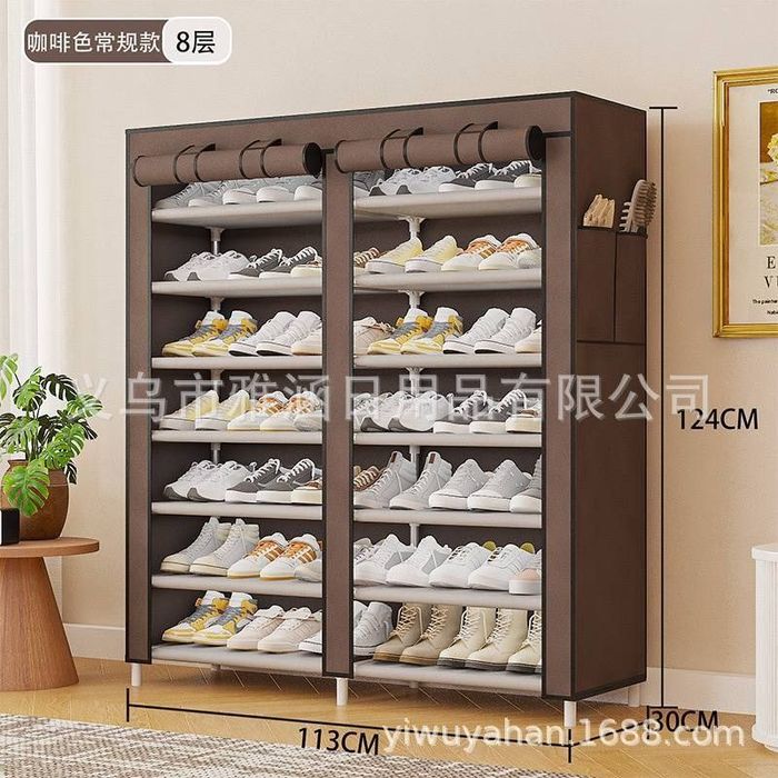 Стеллаж для обуви 10-уровневый, 158×113×30 см