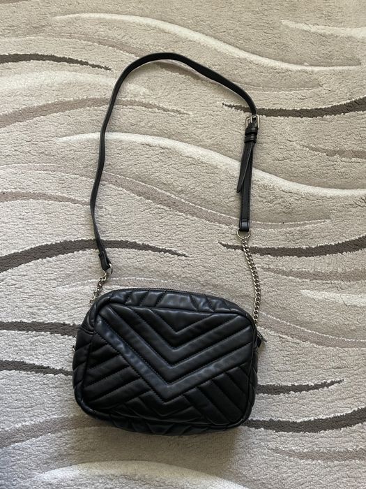 Geanta Mango neagra piele ecologica