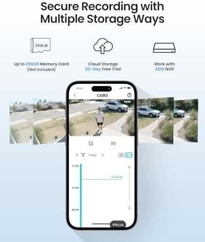 ZOSI 3MP 2K прозоречна камера с пълноцветна нощна визия и AI детекция