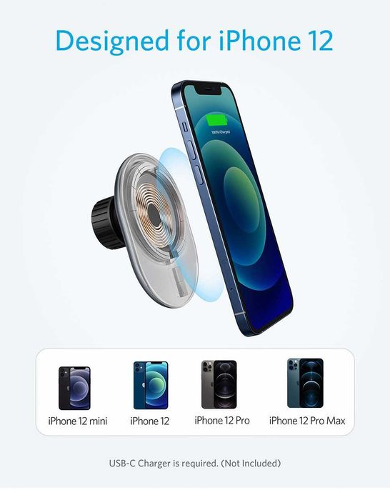 Anker PowerWave Магнитный Авто Держатель MagSafe iPhone 15 & 16 series
