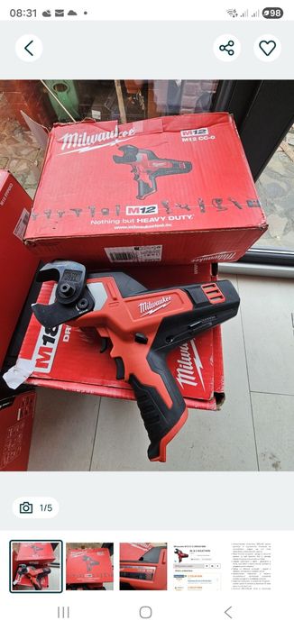 Masina de tăiat cabluri milwaukee m12cc-0