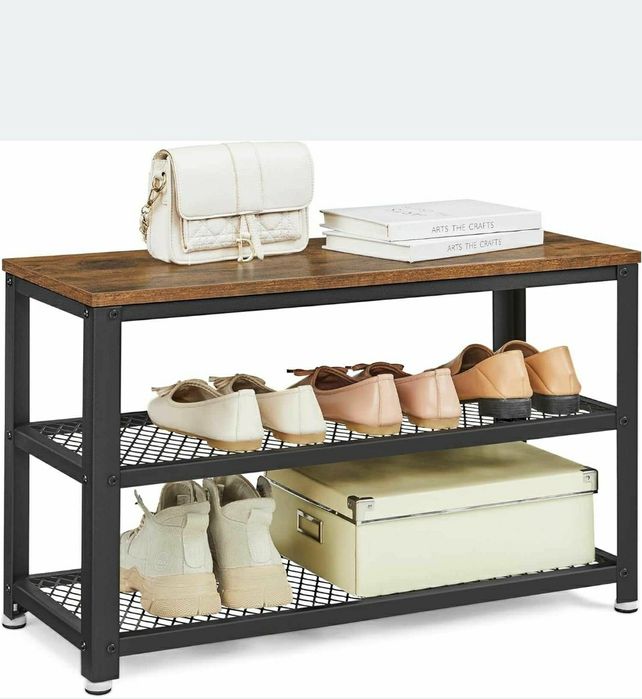 Banca/pantofar rustic,VASAGLE