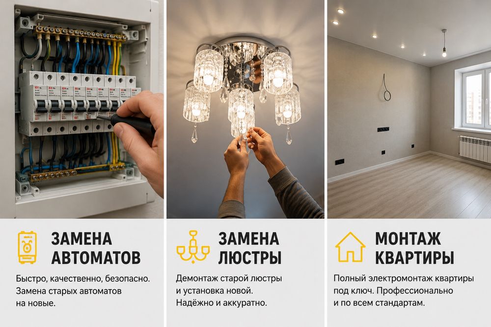 Услуги электрика 24/7
