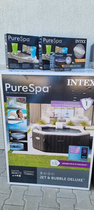 Jacuzzi Intex Pure spa jet&bubble deluxe spa + accesorii