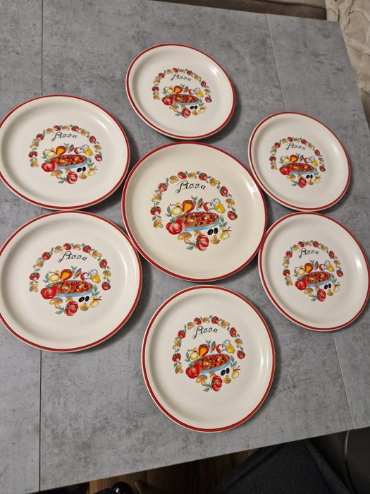 Ibrice/ceainice emailate sau portelan,Farfurii de pizza sau spaghete