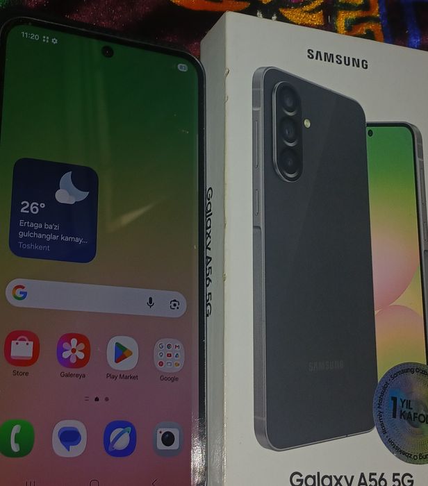 Samsung A56 sotiladi, xich qanaqa aybi yo hamma joyi ishlidi, Koropk7a