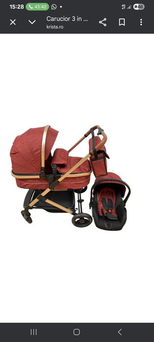 Carucior 3 in 1 bebelusi
