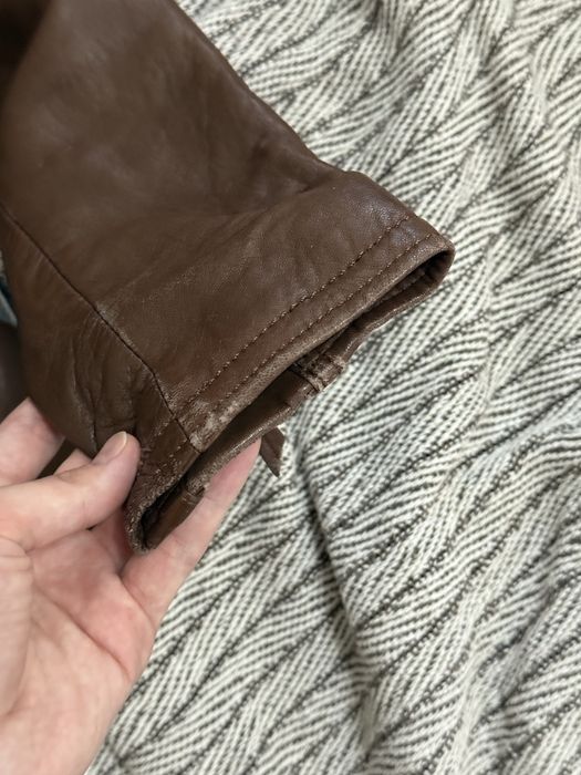 Кожанная куртка Massimo Dutti