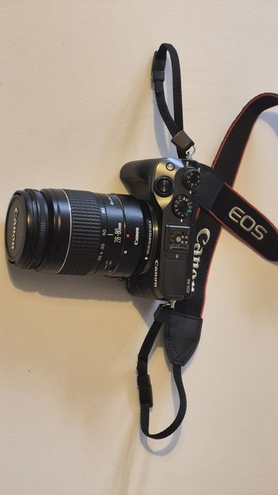 Canon EOS M6 + adaptor EF-EOS M + Obiectiv 28-80 + geanta