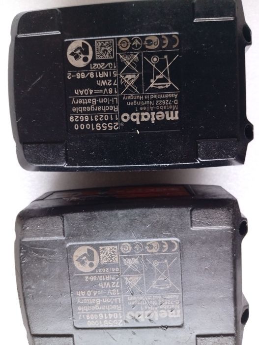 Acumulatorii metabo 18 v
