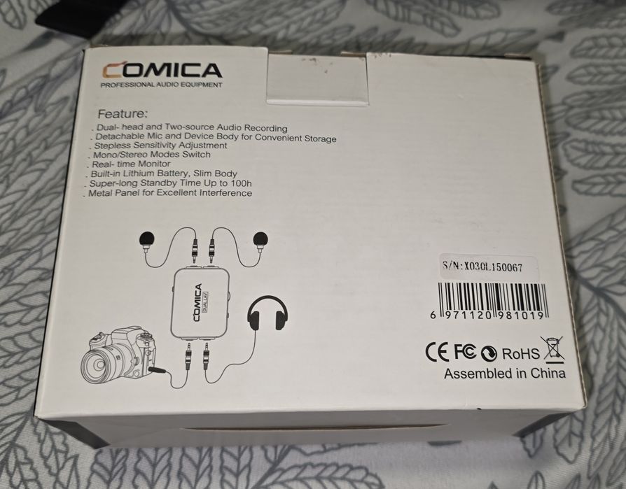 Sistem de doua lavaliere Comica Audio DUAL.LAV D03