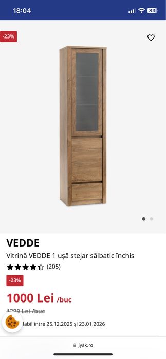 Vitrina/dulap tip soldat stejar salbatic