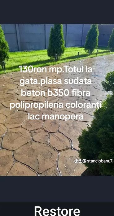 Beton amprentat Avans 0