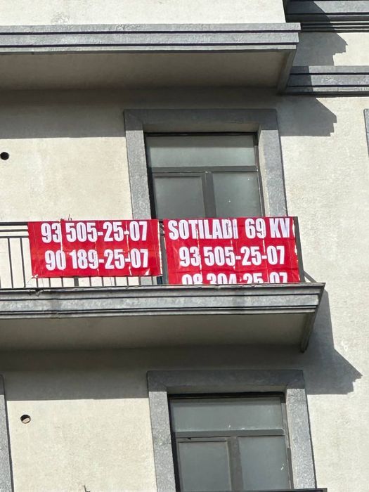 2 xona 69 kv 8 chi etaj 69000 $
3 xona 65 kv 9 chi etaj 65000 $
Varian