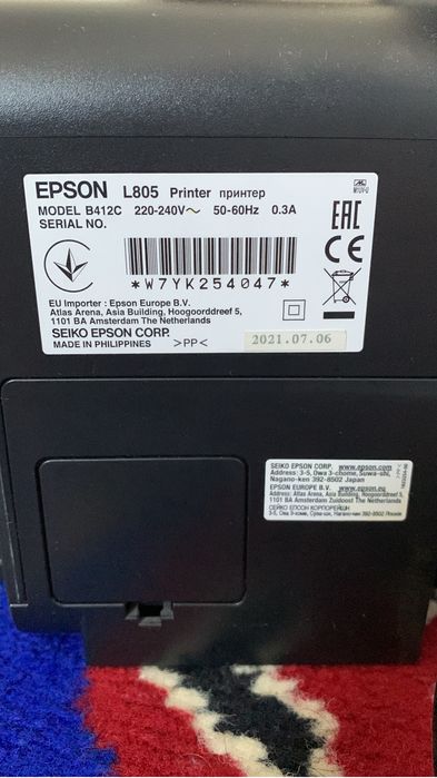 Epson L 805  Model : B412 C
