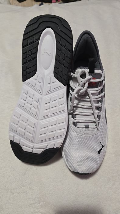 Adidasi Puma Amplifier Cool Light Grey Black USA - noi