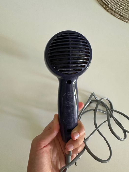 Uscator Philips HP8103, 1400 W, 2 trepte, Alb/Albastru