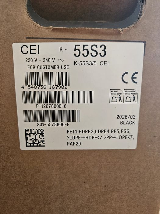Нов телевизор Sony Bravia 3 K-55S35, 2 г. гаранция