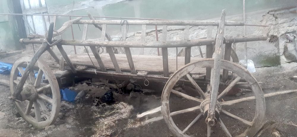 Car / caruță din lemn