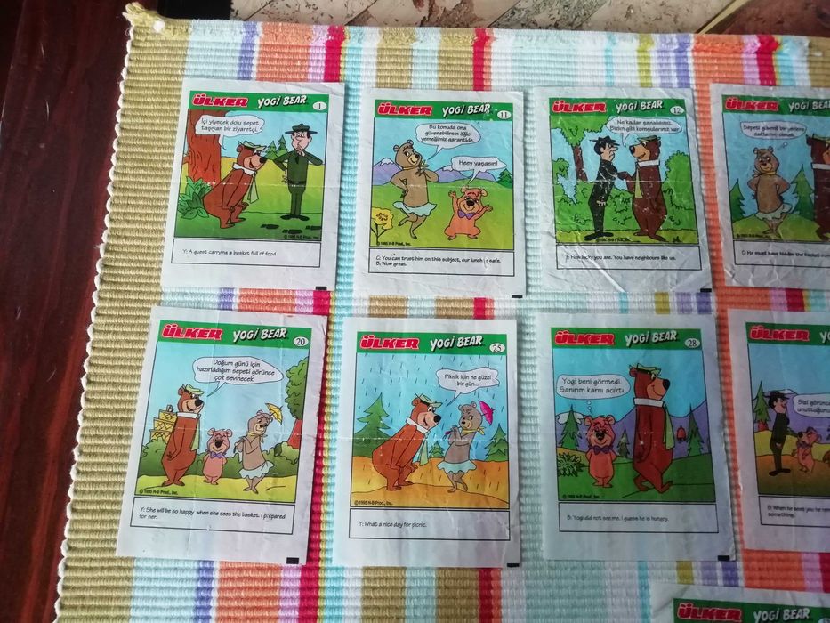 Картинки от дъвки Yogi bear - 13 бр.