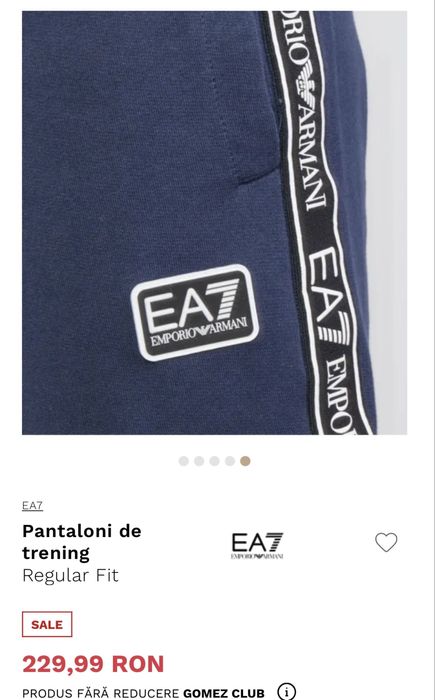 Pantaloni de trening Regular Fit EA7 Emporio Armani