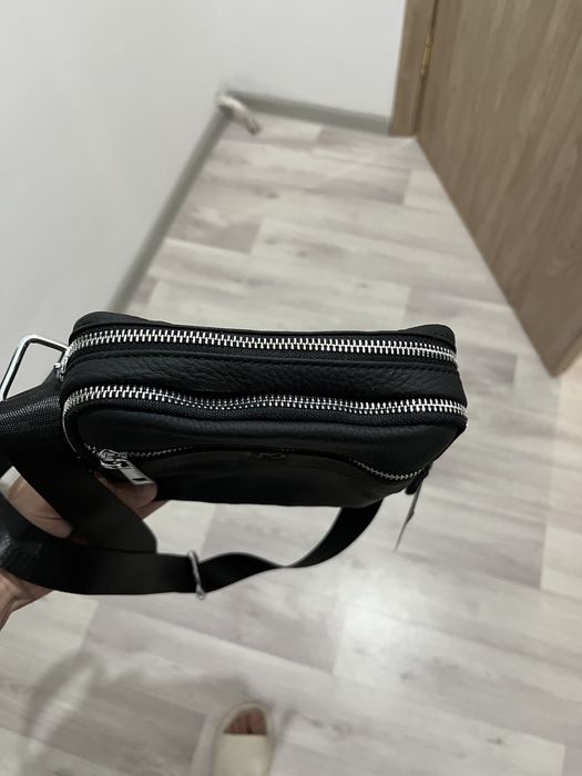 Сумка мужская кожаная через плечо