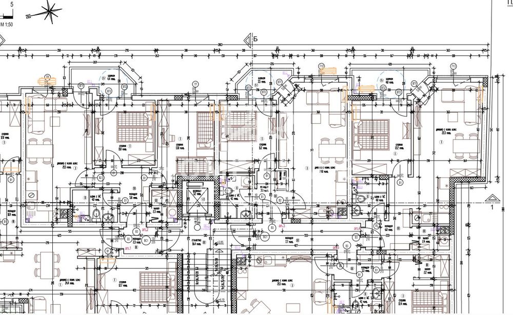 Двустаен апартамент в новострояща се жилищна сграда с модерна архитек
