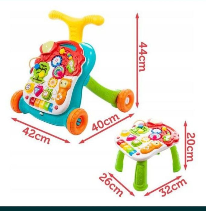 Даставка бесплатная. Детиский  ходунок и игровой стол