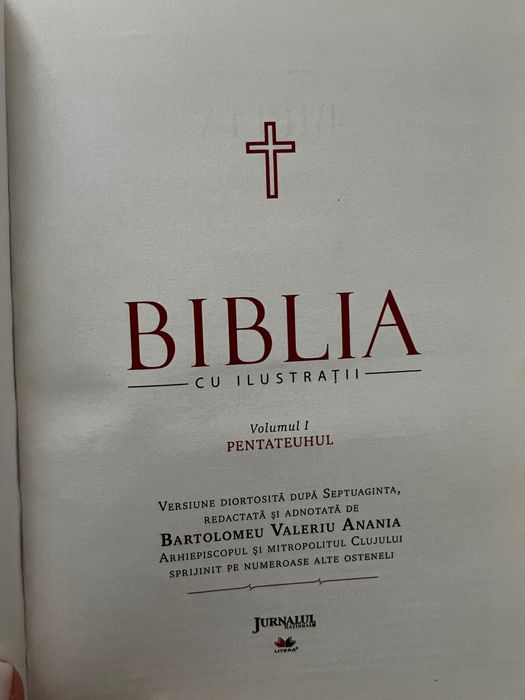 Biblia cu Ilustrații | Bartolomeu Valeriu Anania | Vol. I, II, III, IV, V | NOU
