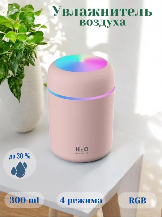 Увлажнитель воздуха компактный с RGB подсветкой с аромадифузором
