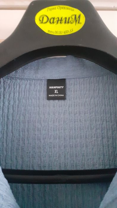 Мъжка риза с къс ръкав