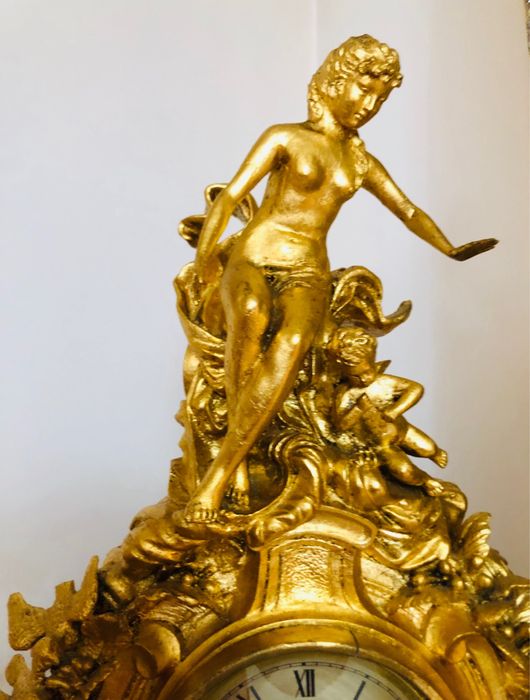 Vand ceas. din fibra de sticla  lemn in foita