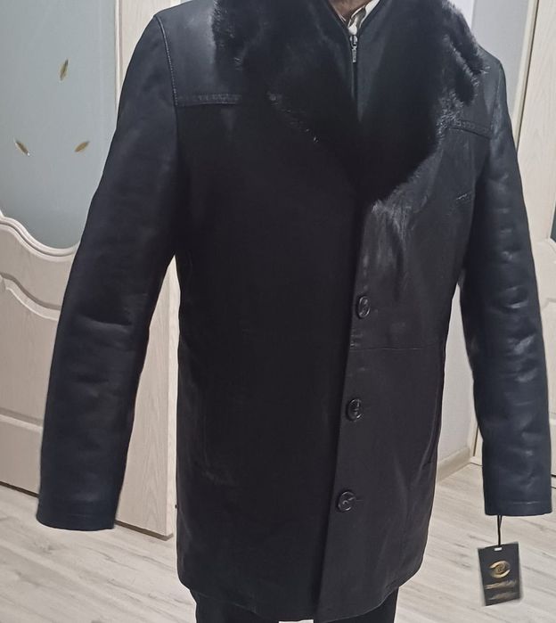 Дублёнка кожанный