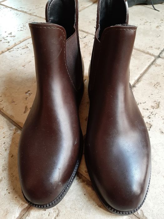 Botine  din cauciuc 36 roz și 38 maro
