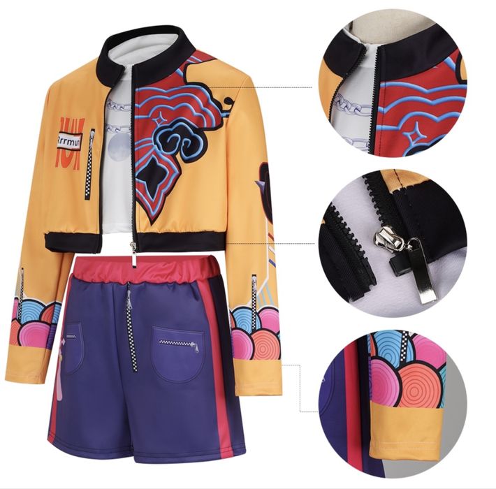 Детски костюм Кей Поп K-Pop Demon hunters, Руми/Зоуи, костюми  Rumi