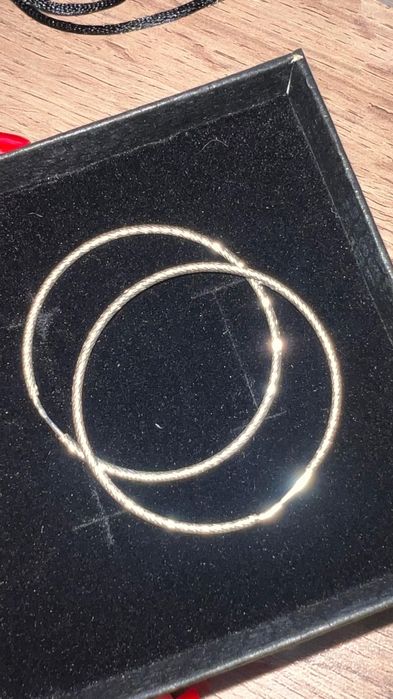 Серьги кольца Конго с алмазными гранями Sokolov